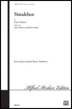 Standchen TTBB choral sheet music cover Thumbnail